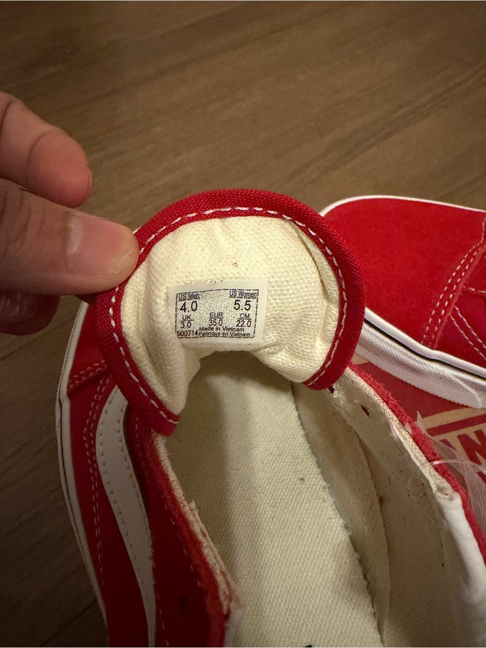 Red Vans - Picture 5 of 6